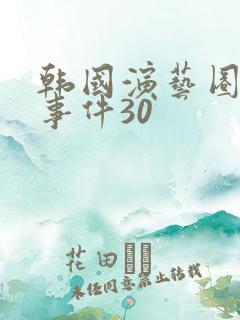 韩国演艺圈悲惨事件30