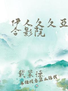 伊人久久亚洲综合影院