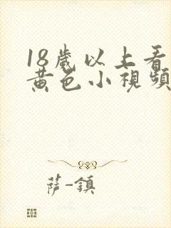 18岁以上看的黄色小视频