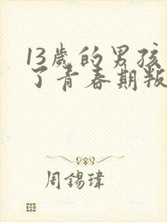 13岁的男孩到了青春期叛逆怎么教