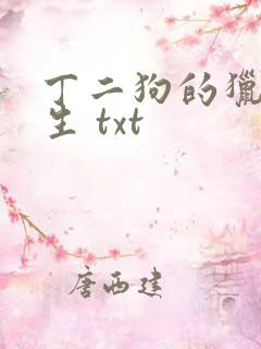 丁二狗的猎艳人生 txt