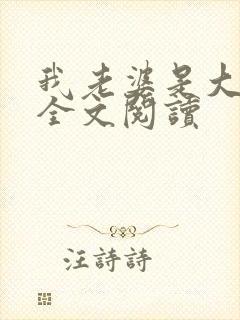 我老婆是大明星全文阅读