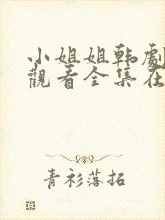 小姐姐韩剧免费观看全集在线高清