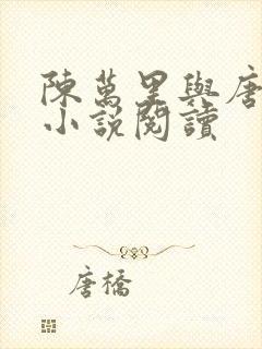 陈万里与唐嫣然小说阅读