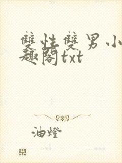 双性双男小说笔趣阁txt