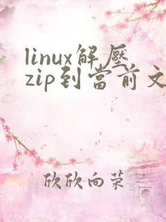 linux解压zip到当前文件夹