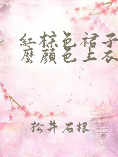 红棕色裙子配什么颜色上衣好看