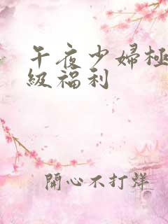 午夜少妇极品一级福利