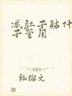 减肚子贴什么牌子管用