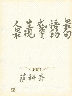 人生感悟最精辟最现实的句子