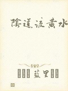 阴道流黄水怎么