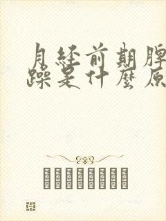 月经前期脾气暴躁是什么原因