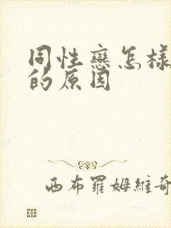 同性恋怎样形成的原因