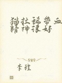 猫拉稀带血但是精神很好