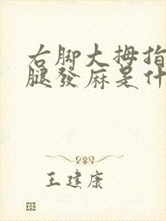 右脚大拇指和小腿发麻是什么原因