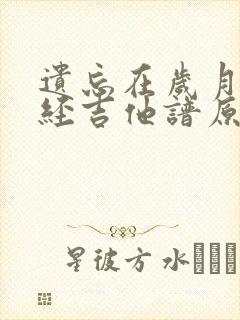 遗忘在岁月的曾经吉他谱原版