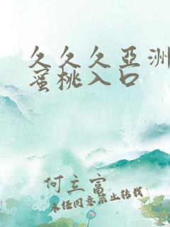 久久久亚洲精品蜜桃入口