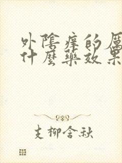 外阴痒的厉害擦什么药效果好