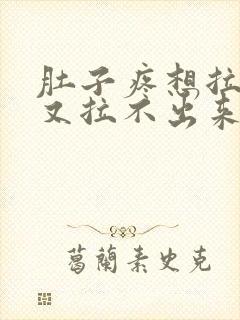 肚子疼想拉大便又拉不出来是什么原因