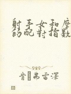 射手女和摩羯男的配对指数