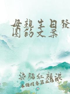 母亲生日发朋友圈的文案
