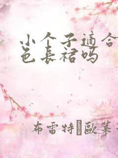 小个子适合穿黑色长裙吗