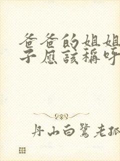 爸爸的姐姐的儿子应该称呼什么