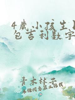 4岁小孩生日红包吉利数字
