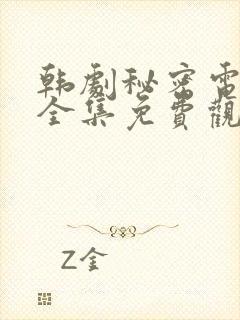 韩剧秘密电视剧全集免费观看