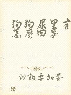 狗狗尿里有血丝怎么回事