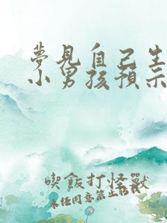 梦见自己生了个小男孩预示着什么