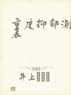 重度抑郁测试量表