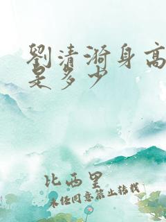 刘清漪身高体重是多少