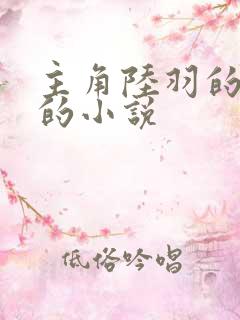 主角陆羽的官场的小说