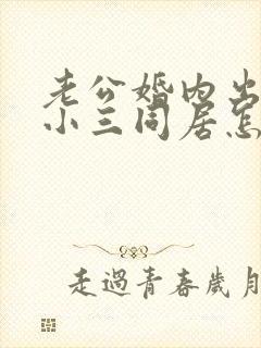 老公婚内出轨和小三同居怎么解决