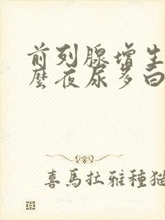 前列腺增生为什么夜尿多白天正常