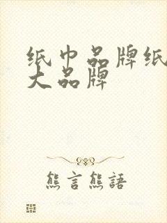 纸巾品牌纸巾十大品牌