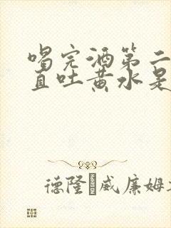 喝完酒第二天一直吐黄水是怎么回事