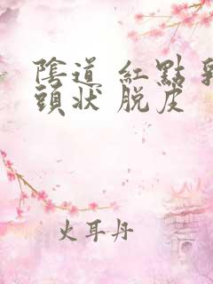 阴道 红点 乳头状 脱皮