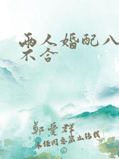 两人婚配八字合不合