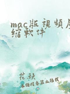 mac版视频压缩软件