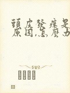 头皮发痒是什么原因,怎么办