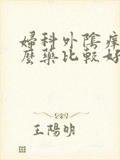 妇科外阴痒用什么药比较好效果快