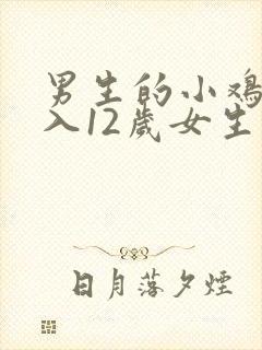 男生的小鸡鸡插入12岁女生的屁股