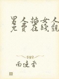 男人插女人视频免费在线观看