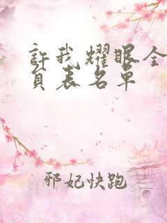 许我耀眼全体演员表名单