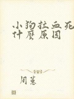 小狗拉血死了是什么原因