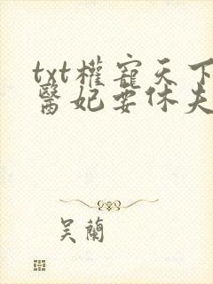 txt权宠天下医妃要休夫