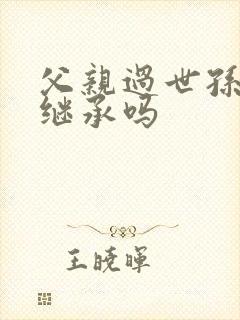 父亲过世孙子能继承吗