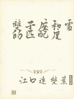 双子座和处女座的匹配度